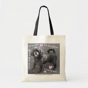 Bolso De Tela Un perro pequeño, estropeado lindo