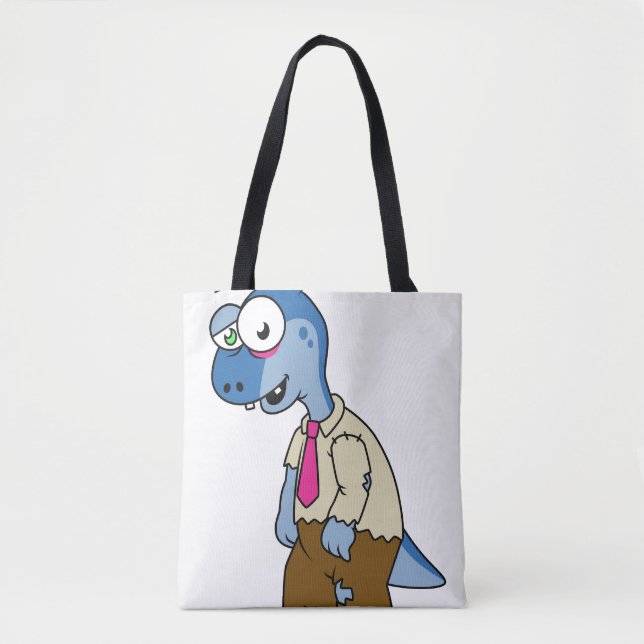 Bolso De Tela Un Personalizado Parasaurolophus Se Vestió Como Un (Anverso)