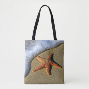 Bolso De Tela Un pez estrella en la playa