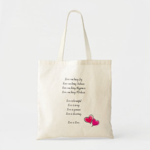 Bolso De Tela un poema verdadero