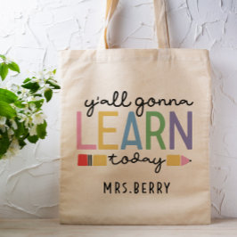 Bolso De Tela Un profesor gracioso que aprenderá hoy