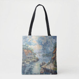 Bolso De Tela Un puerto tranquilo