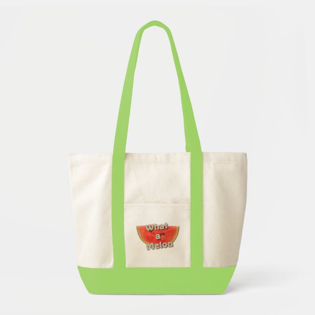 Bolso De Tela un qué melón (Frente)
