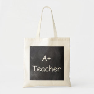 Bolso De Tela Un regalo de diseño de pizarra para profesores Plu