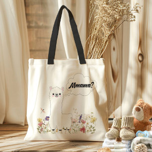 Bolso De Tela Un regalo de la mamá floral graciosa mamá-a-ser