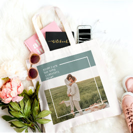 Bolso De Tela Un regalo encantador para la familia verde fotográ