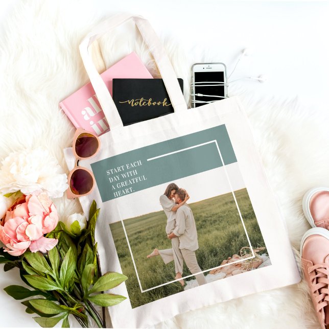 Bolso De Tela Un regalo encantador para la familia verde fotográ (Subido por el creador)