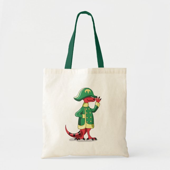 Bolso De Tela Un Rex De Tyrannosaur Personalizado Vestido Como N (Frente)