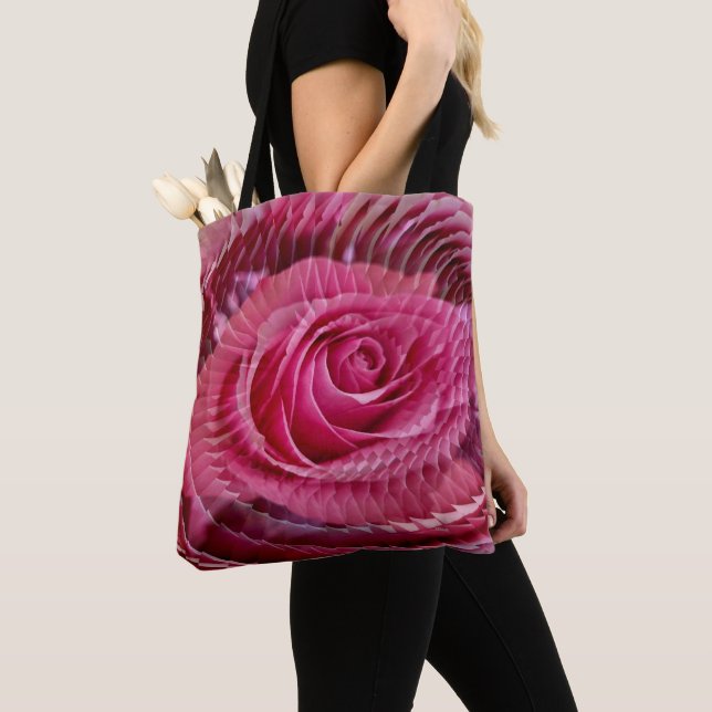 Bolso De Tela Un Rosa es un rosa......... (Detalle)