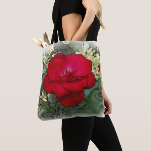 Bolso De Tela Un rosa solitario