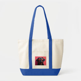 Bolso De Tela Un rottweiler genial con gafas de sol