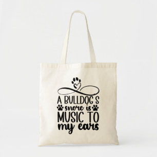 Bolso De Tela Un sabio de Bulldog es música para mi cita de las
