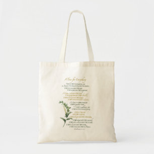 Bolso De Tela Un tiempo para todo - Ecclesiastés 3: 1-8