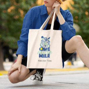 Bolso De Tela Un Tigre Azul Motivador De Un Millo Más