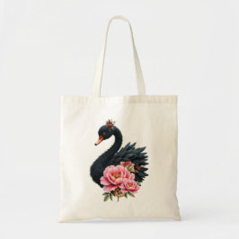 Bolso De Tela Un toque de rosa y brillo de cisne.