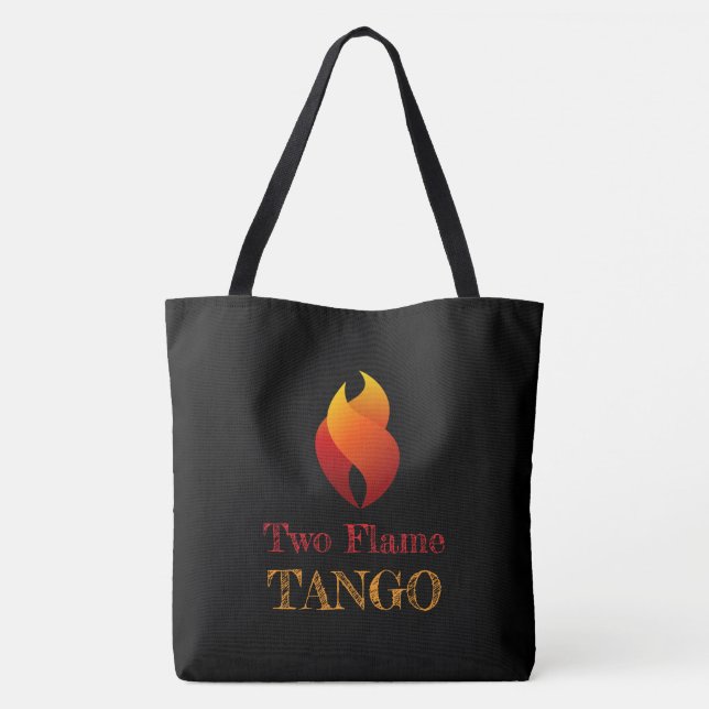 Bolso De Tela Un toque de Tote de tango (Reverso)