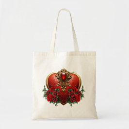 Bolso De Tela Un toque gótico, corazones y conexión eterna.