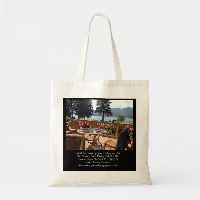 Bolso De Tela un tote contra el triunfo (Frente)