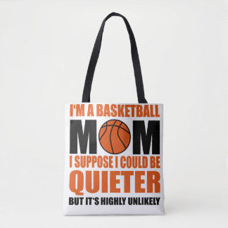 Bolso De Tela Un tote de madre de baloncesto