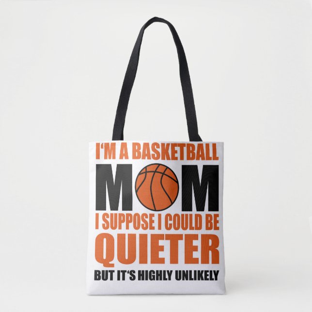 Bolso De Tela Un tote de madre de baloncesto (Anverso)
