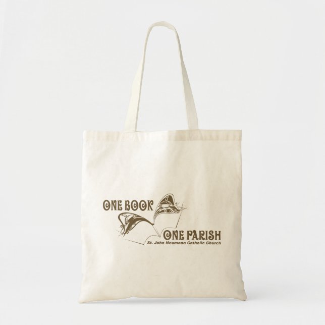 Bolso De Tela Un tote del libro de la parroquia del libro uno (Frente)