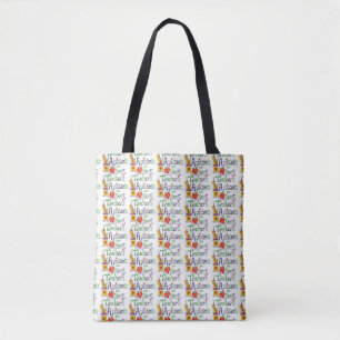 BOLSO DE TELA UN TOTE PARA LA AYUDA DE MI PROFESOR