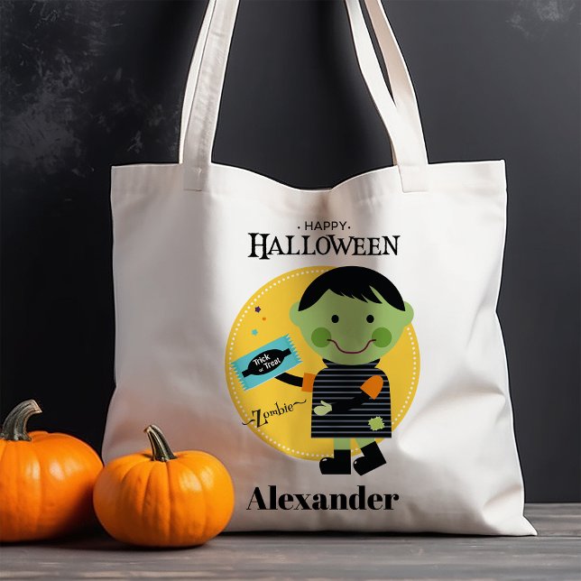 Bolso De Tela Un truco zombi personalizado o un tratamiento para (Subido por el creador)