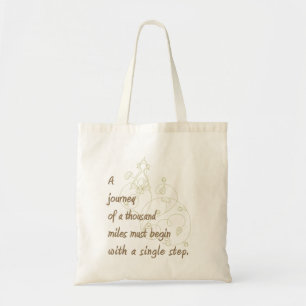 Bolso De Tela "Un viaje…" Proverbio del zen