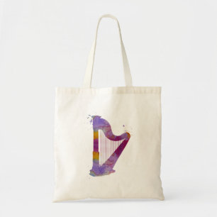 Bolso De Tela Una arpa