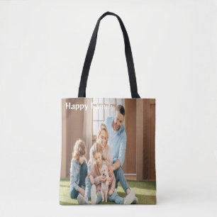 Bolso De Tela Una aventura a la vez: Feliz Tote familiar