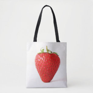 Bolso De Tela Una barra de fresa roja