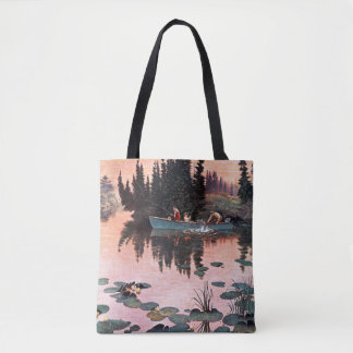 Bolso De Tela Una buena captura por John Clymer
