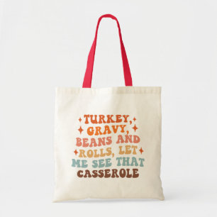 Bolso De Tela Una cena retro de Acción de Gracias