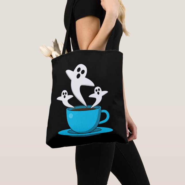 Bolso De Tela Una copa de café para fumar fantasma (Detalle)