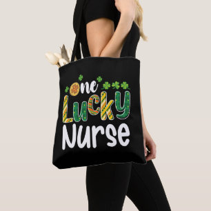 Bolso De Tela Una enfermera afortunada día de San Patricio