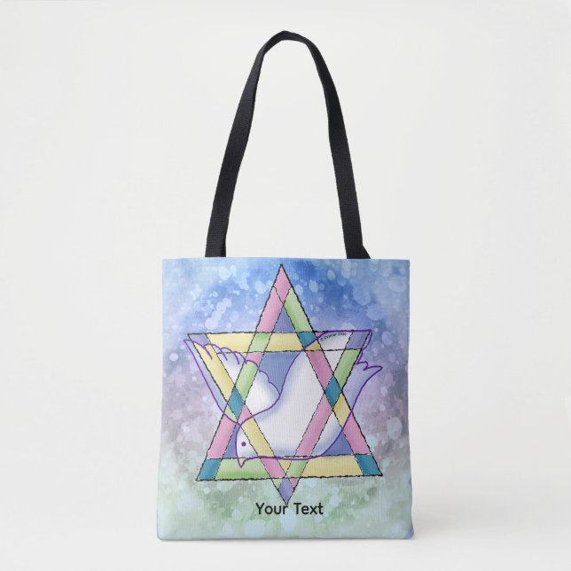 Bolso De Tela Una estrella de David (Anverso)