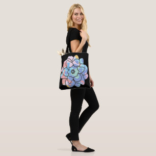 Bolso De Tela Una flor hecha de manchas de pintura