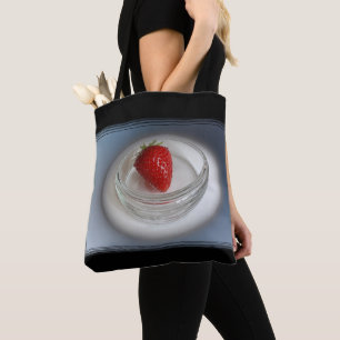 Bolso De Tela Una fresa en una taza