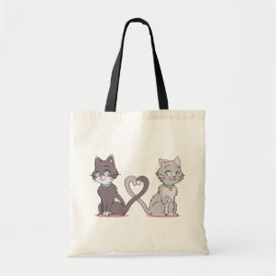 Bolso De Tela Una gata loca, graciosa gatita amante de Kitten