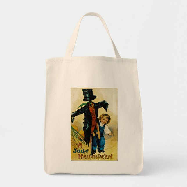 Bolso De Tela Una Halloween de alegría (Frente)