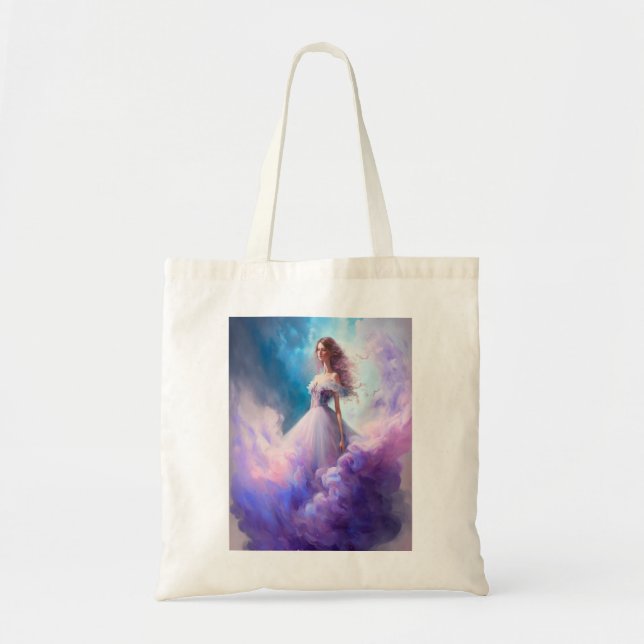 Bolso De Tela Una hermosa dama de hadas. (Frente)