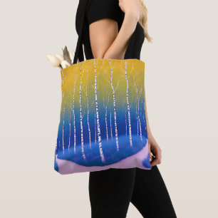 Bolso De Tela Una horquilla en el tiempo - Un paisaje de bosques