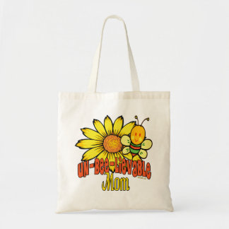 Bolso De Tela Una madre increíble, girasoles y abejas