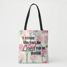 Bolso De Tela Una mujer que teme al Señor - Prov. 31:30