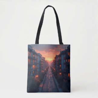 Bolso De Tela Una noche de atardecer