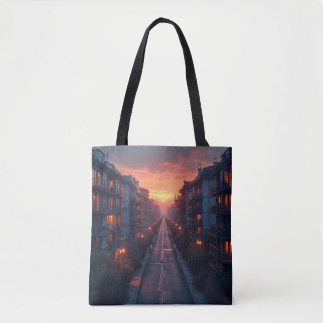 Bolso De Tela Una noche de atardecer (Anverso)