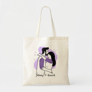 Bolso De Tela Una pareja simple y linda