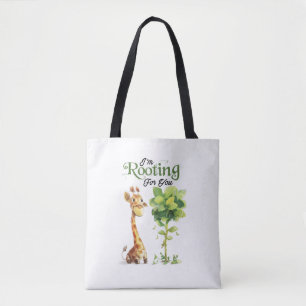 Bolso De Tela Una Pequeña Girafa Cuidada Con El Árbol, Que Te Ap