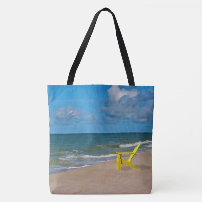 Bolso De Tela Una playa en alguna parte y silla de playa (Anverso)