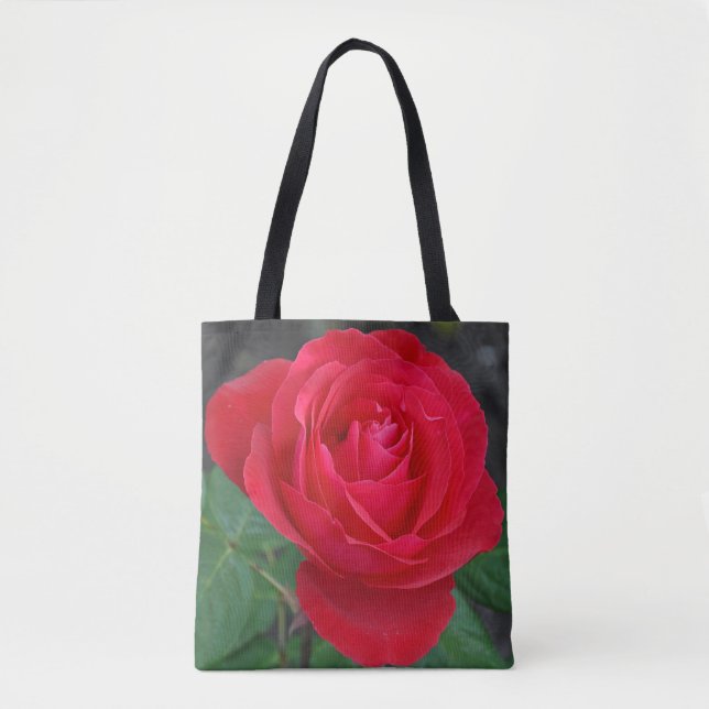 Bolso De Tela Una rosa roja (Anverso)